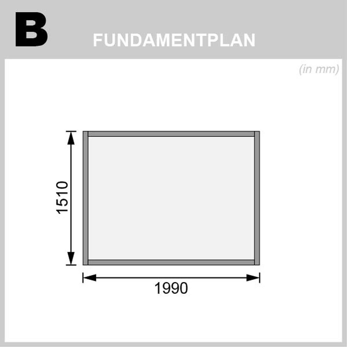 Gartenhaus Glücksburg 2 - 203x156 cm, 19 mm Holz terragrau, Karibu