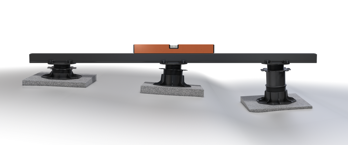 TERRACON® Terrassenlager CLIP 25-40 mm höhenverstellbar, Stelzlager für Alu-Unterkonstruktion