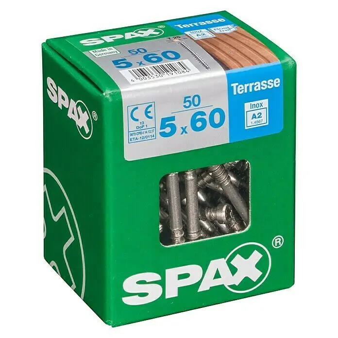 Spax® A2 Terrassenschraube 5x60 mm -  50 Stk.