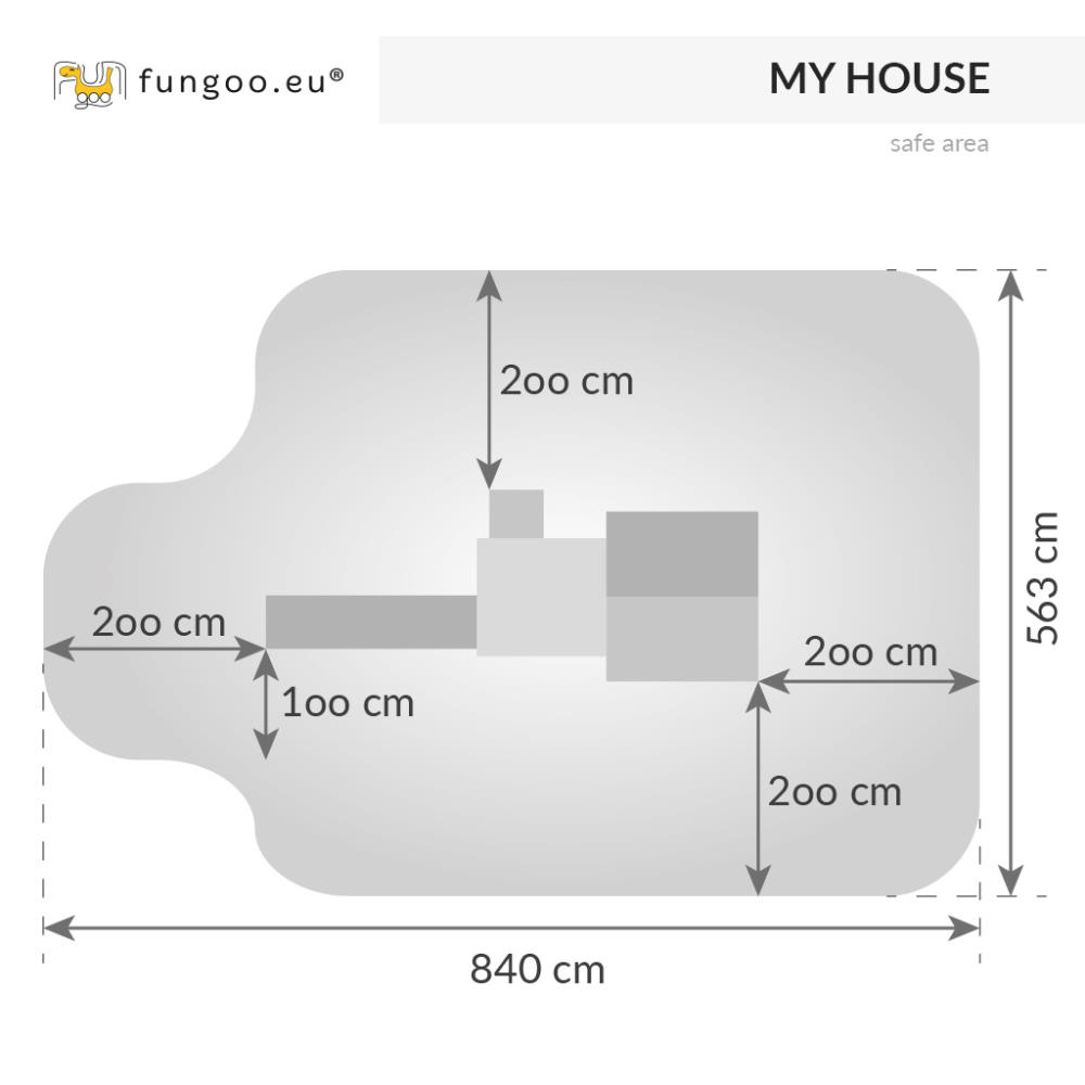 Fungoo Stelzenhaus My HOUSE, teak-farben lasiert