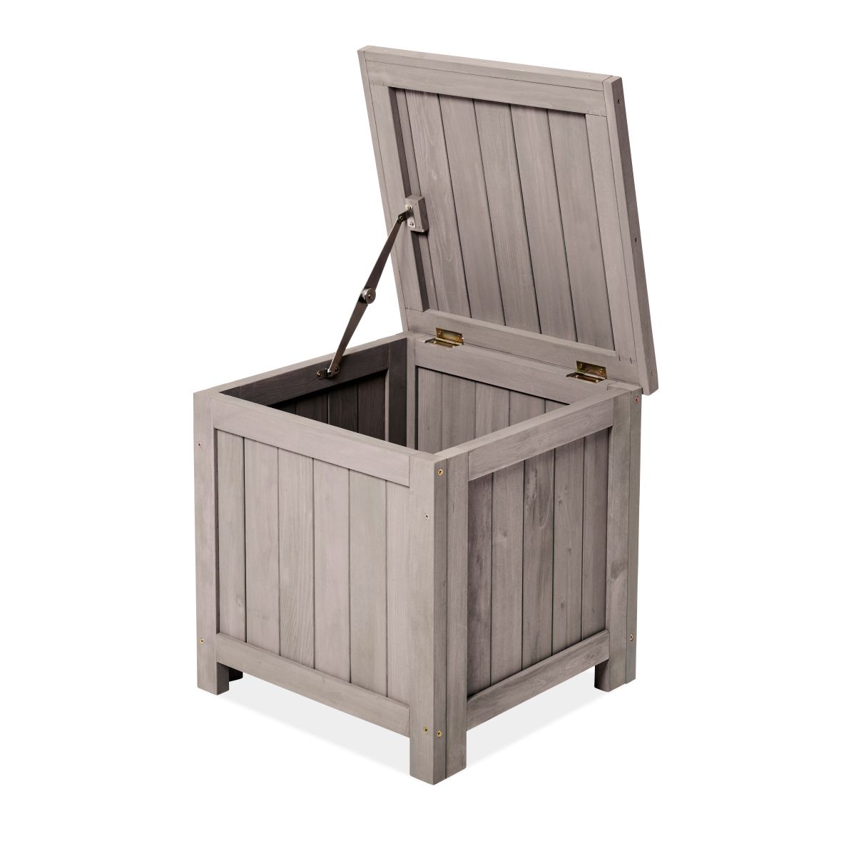 Butenkist Balkonbox HILLE 45x45x45 cm, Holz grau