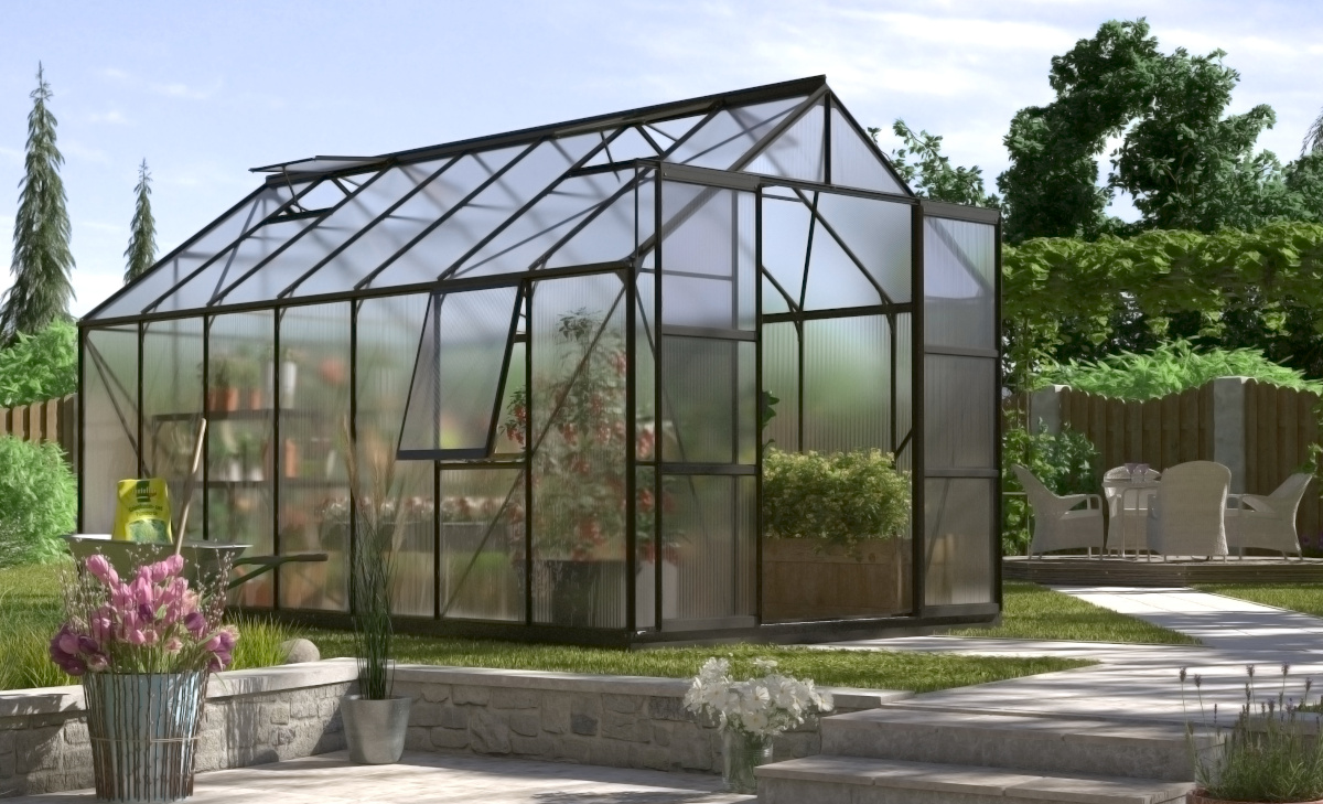 Vitavia Gewächshaus Jupiter 11500 HKP 4mm, schwarz