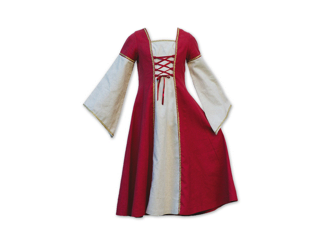 Kleid Little Marian 95 cm, Baumwolle, Mädchenkostüm 7-9 Jahre