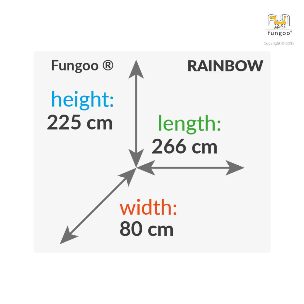 Fungoo Brücken-Modul RAINBOW für Spieltürme