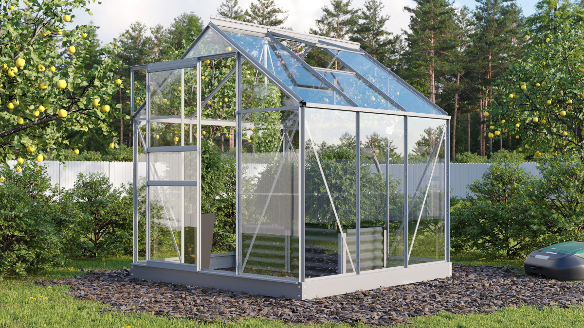 Vitavia Gewächshaus Planet 3800 ESG 3mm, alu - Set