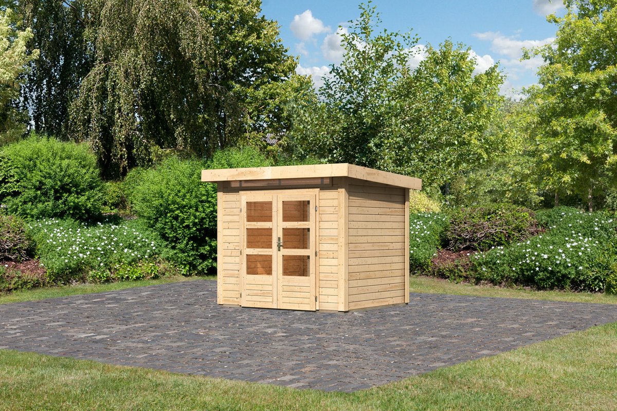 Gartenhaus Kandern 2  - 244x204 cm, 28 mm naturbelassen, Karibu