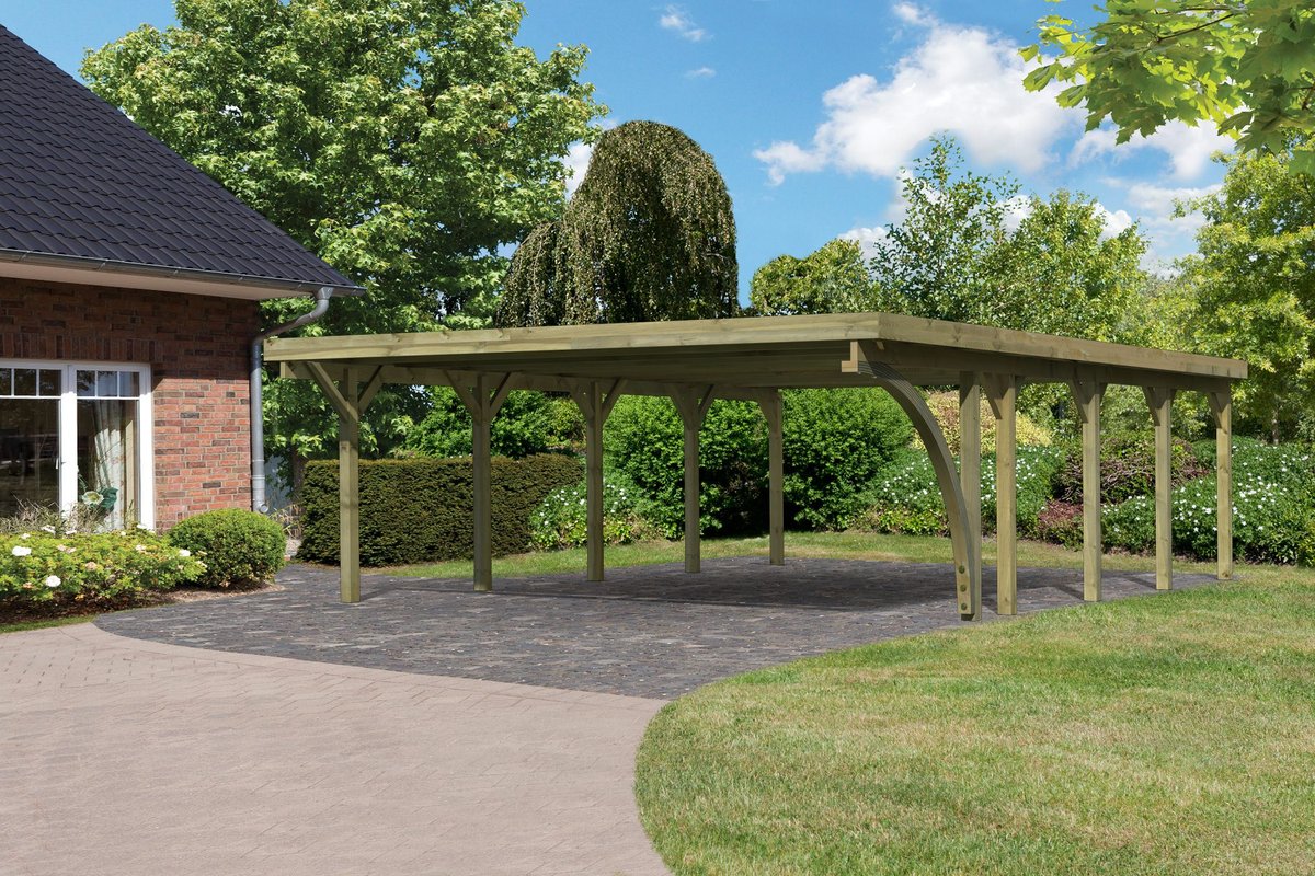 Karibu Doppelcarport CLASSIC 3  - 598x860 cm, kdi