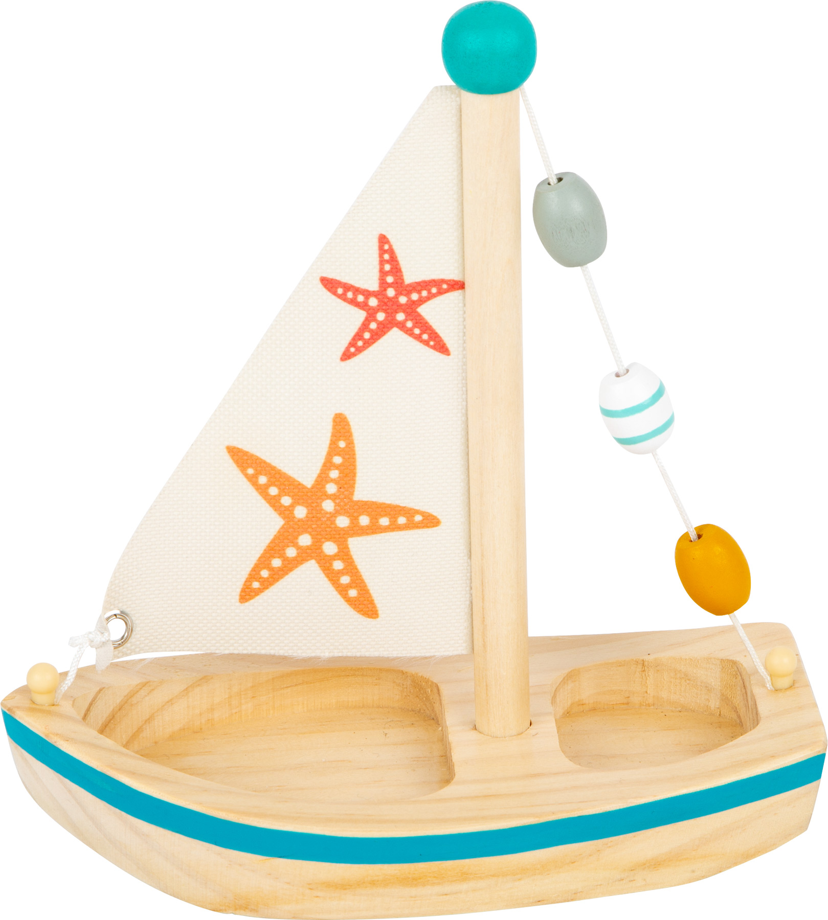 Wasserspielzeug Segelboot mit Seesternen