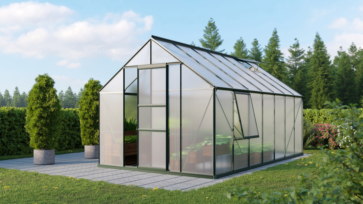 Vitavia Gewächshaus Meridian 1 11500 HKP4mm, smaragd