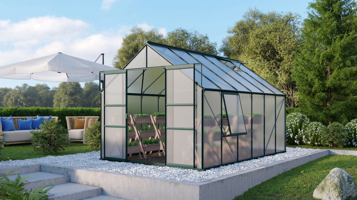 Vitavia Gewächshaus Meridian 2 9900 HKP4mm, smaragd