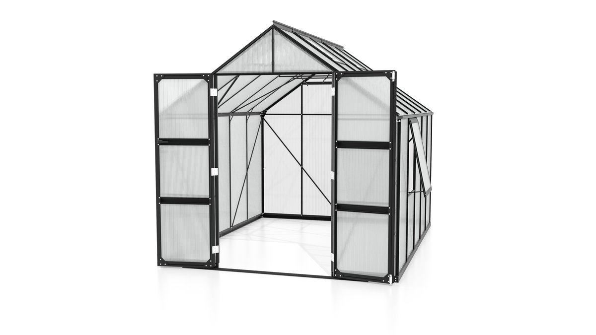 Vitavia Gewächshaus Olymp 8300 HKP6mm, schwarz