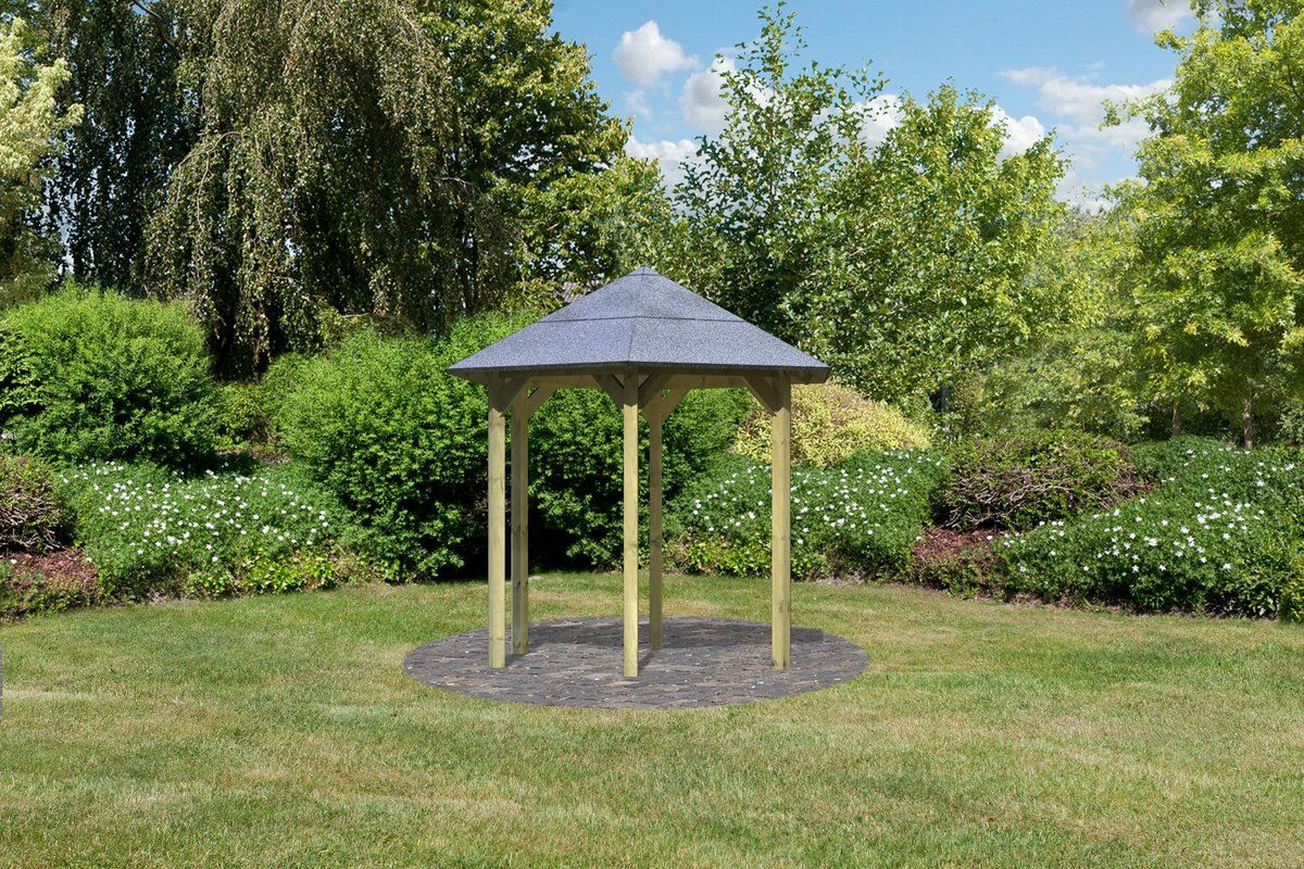 SechseckPavillon Lissabon 235x208 cm kdi von Karibu ohne